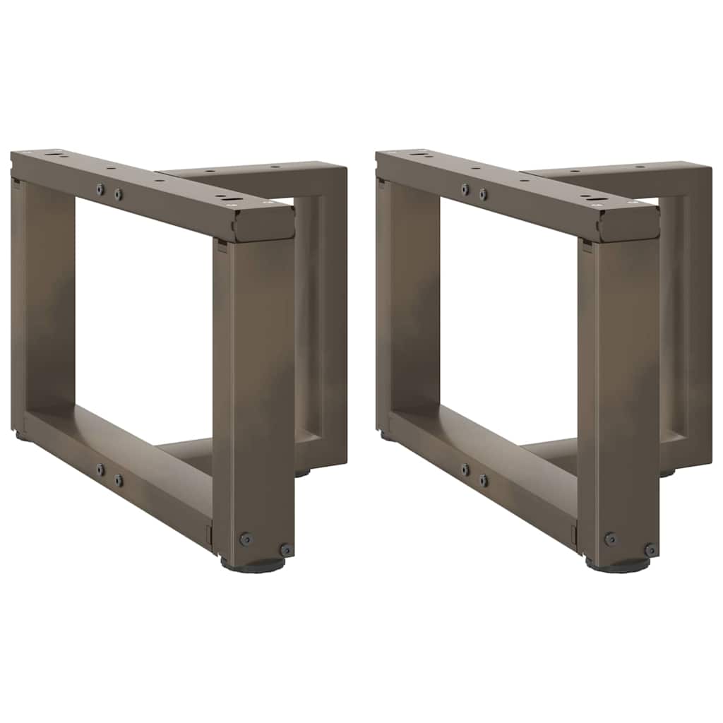 Salontafelpoten 2 st T-vormig 40x25x(30-31) cm staal naturel is nu te koop bij PeponiXL, paradijselijk wonen!