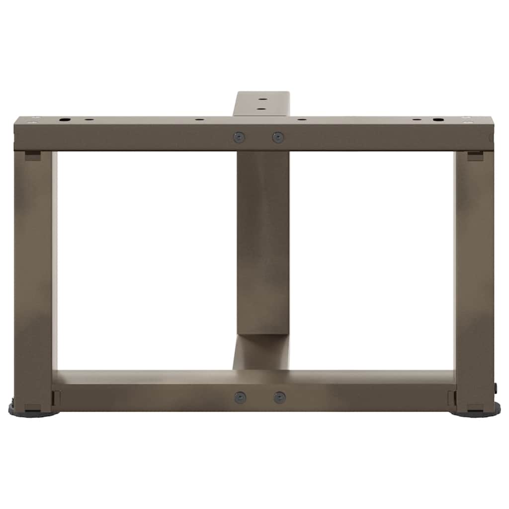 Salontafelpoten 2 st T-vormig 40x25x(30-31) cm staal naturel is nu te koop bij PeponiXL, paradijselijk wonen!