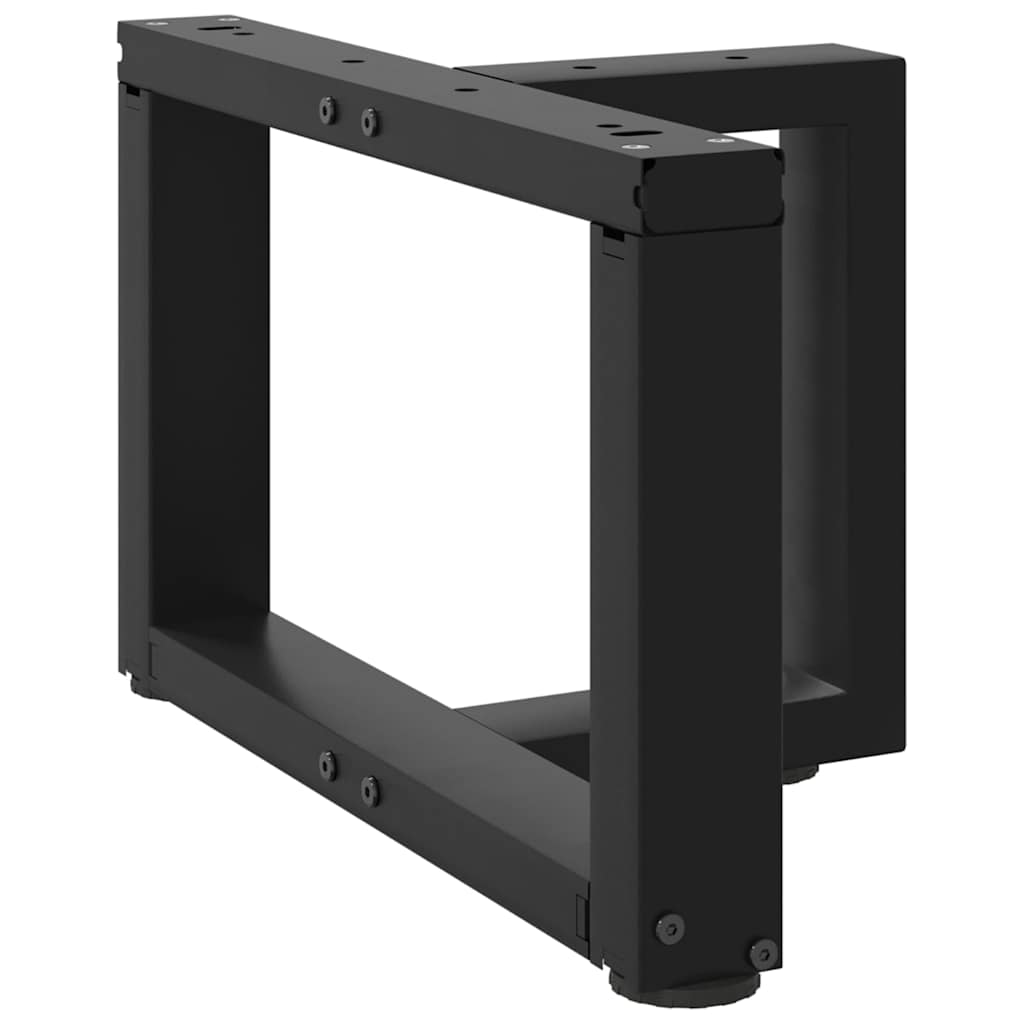 Salontafelpoten 2 st T-vormig 50x25x(30-31) cm staal zwart is nu te koop bij PeponiXL, paradijselijk wonen!