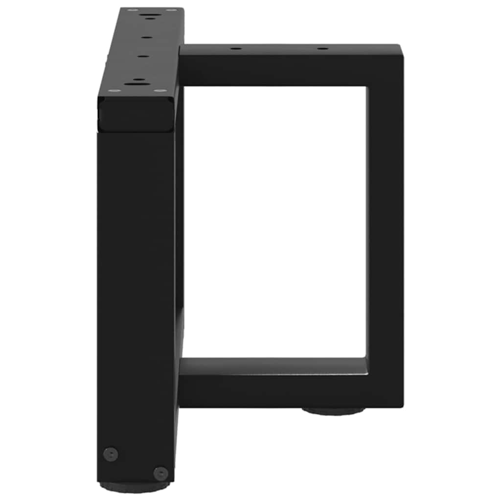 Salontafelpoten 2 st T-vormig 50x25x(30-31) cm staal zwart is nu te koop bij PeponiXL, paradijselijk wonen!