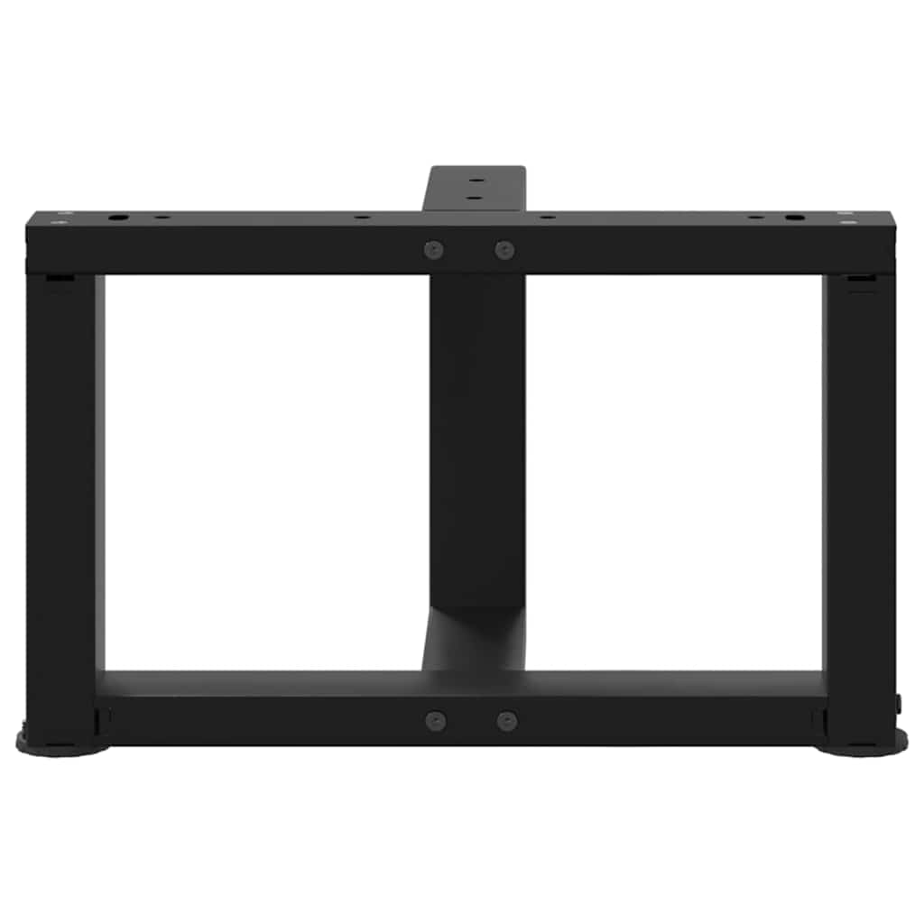 Salontafelpoten 2 st T-vormig 50x25x(30-31) cm staal zwart is nu te koop bij PeponiXL, paradijselijk wonen!