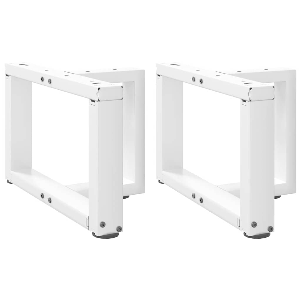 Salontafelpoten 2 st T-vormig 50x25x(30-31) cm staal wit is nu te koop bij PeponiXL, paradijselijk wonen!