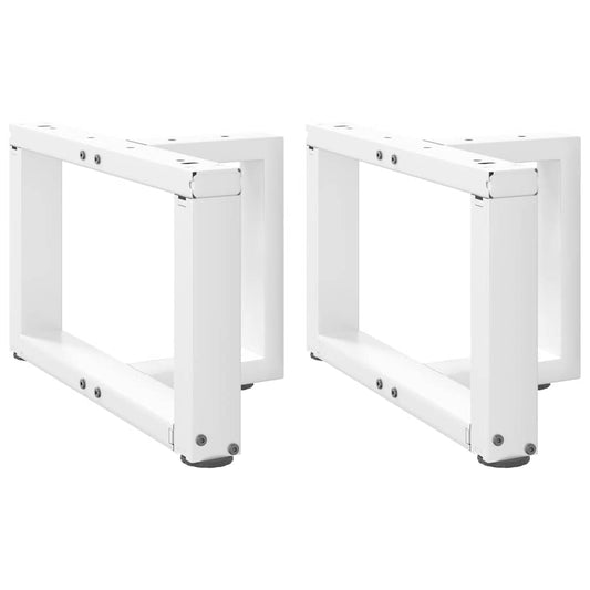 Salontafelpoten 2 st T-vormig 50x25x(30-31) cm staal wit is nu te koop bij PeponiXL, paradijselijk wonen!