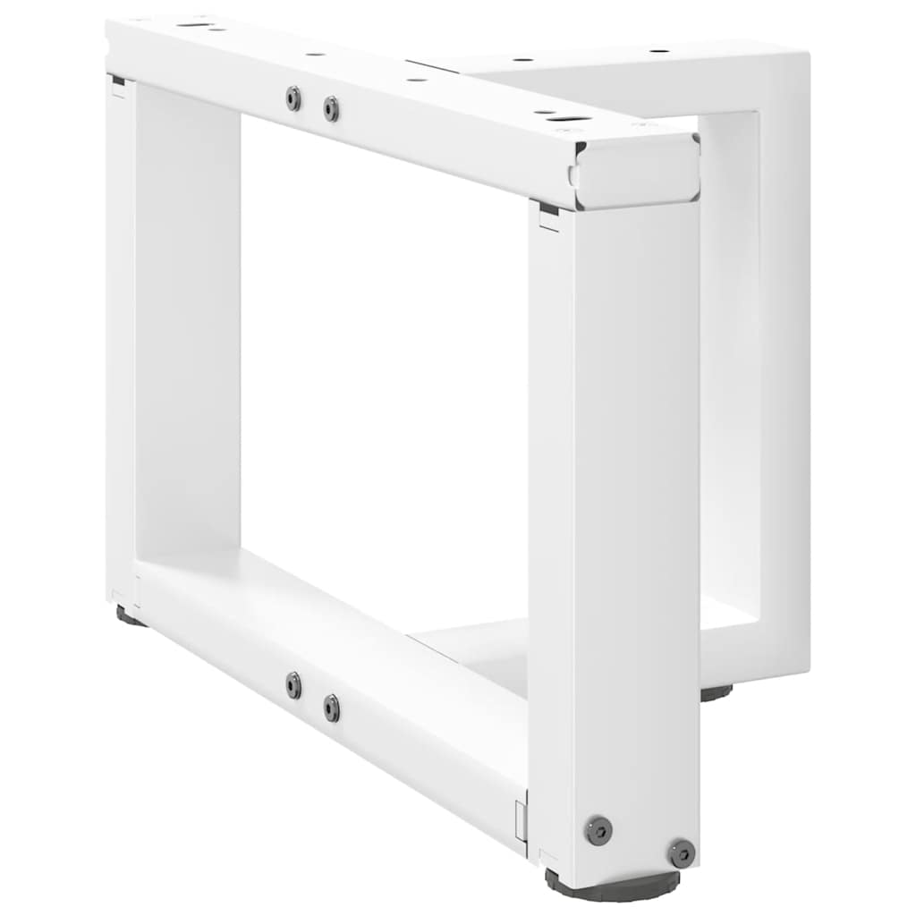 Salontafelpoten 2 st T-vormig 50x25x(30-31) cm staal wit is nu te koop bij PeponiXL, paradijselijk wonen!