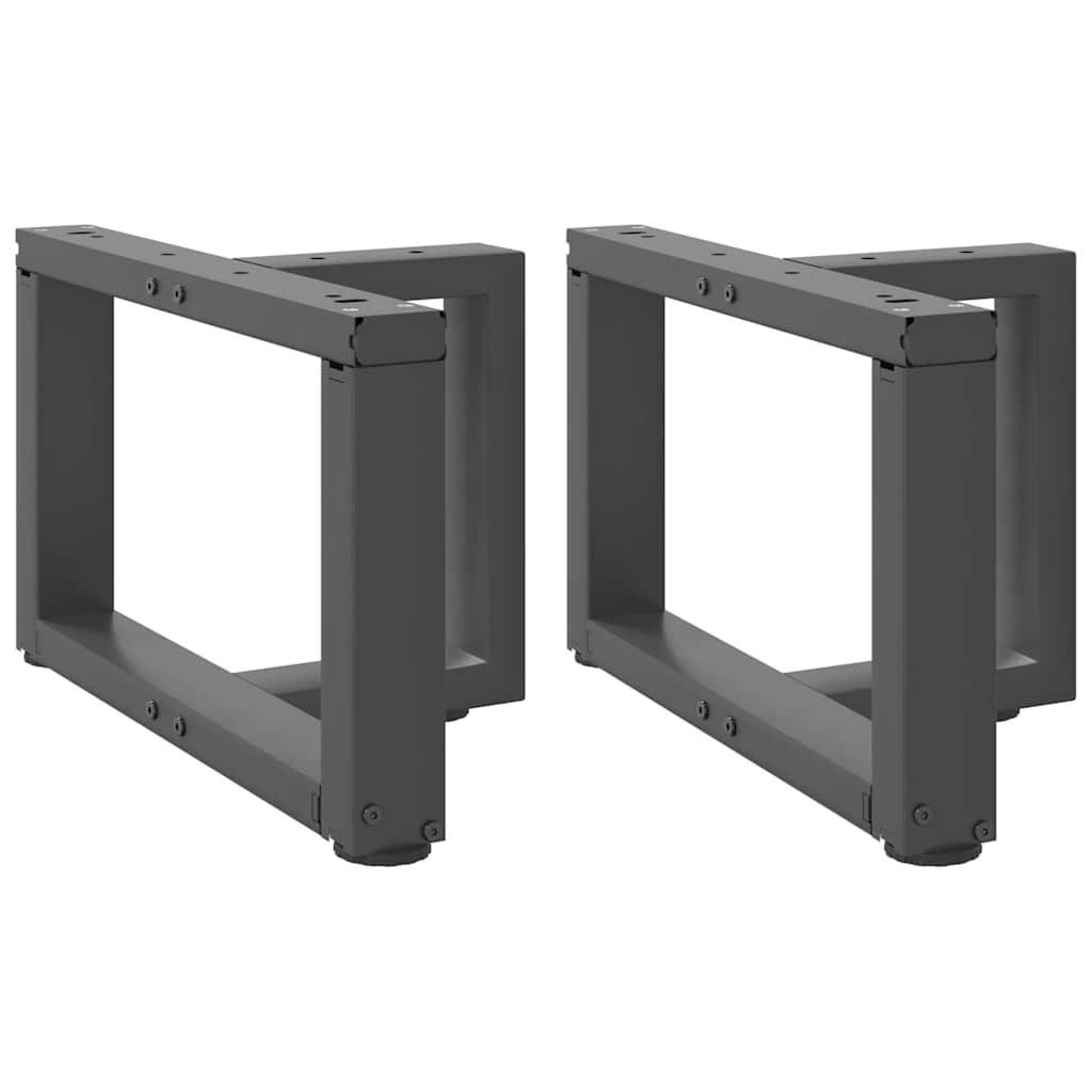 Salontafelpoten 2 st T-vormig 50x25x(30-31) cm staal antraciet is nu te koop bij PeponiXL, paradijselijk wonen!