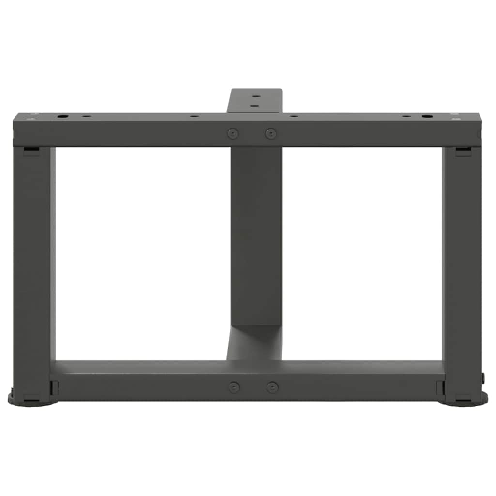 Salontafelpoten 2 st T-vormig 50x25x(30-31) cm staal antraciet is nu te koop bij PeponiXL, paradijselijk wonen!