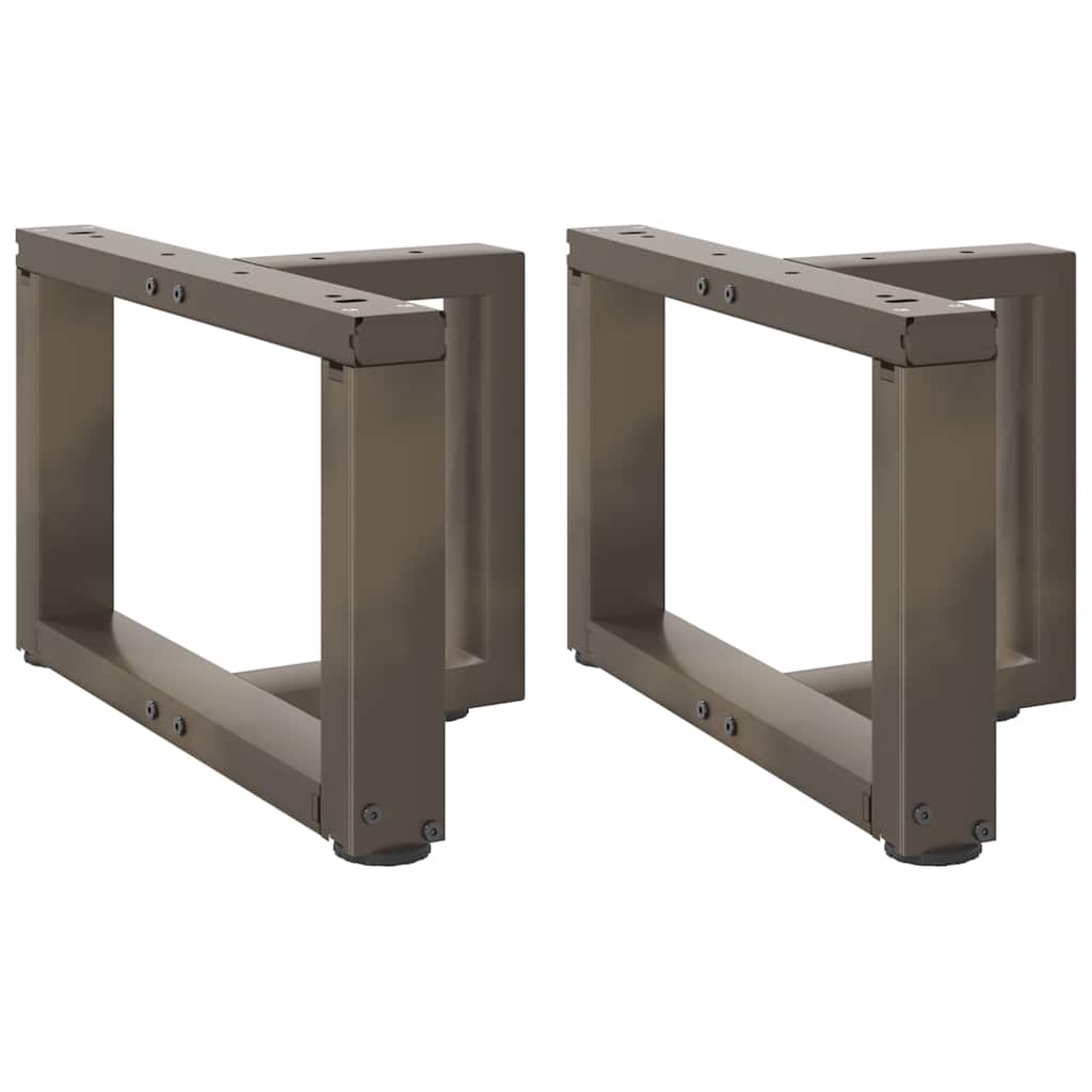 Salontafelpoten 2 st T-vormig 50x25x(30-31) cm staal naturel is nu te koop bij PeponiXL, paradijselijk wonen!