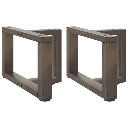Salontafelpoten 2 st T-vormig 50x25x(30-31) cm staal naturel is nu te koop bij PeponiXL, paradijselijk wonen!