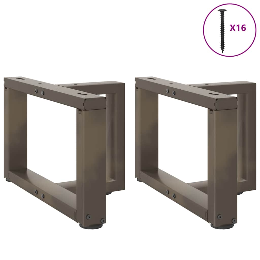 Salontafelpoten 2 st T-vormig 50x25x(30-31) cm staal naturel is nu te koop bij PeponiXL, paradijselijk wonen!