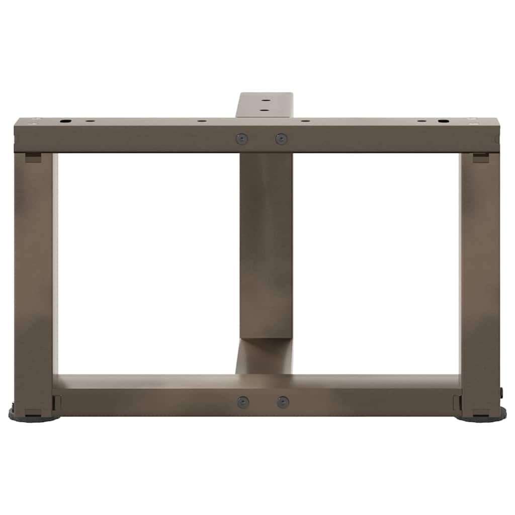 Salontafelpoten 2 st T-vormig 50x25x(30-31) cm staal naturel is nu te koop bij PeponiXL, paradijselijk wonen!