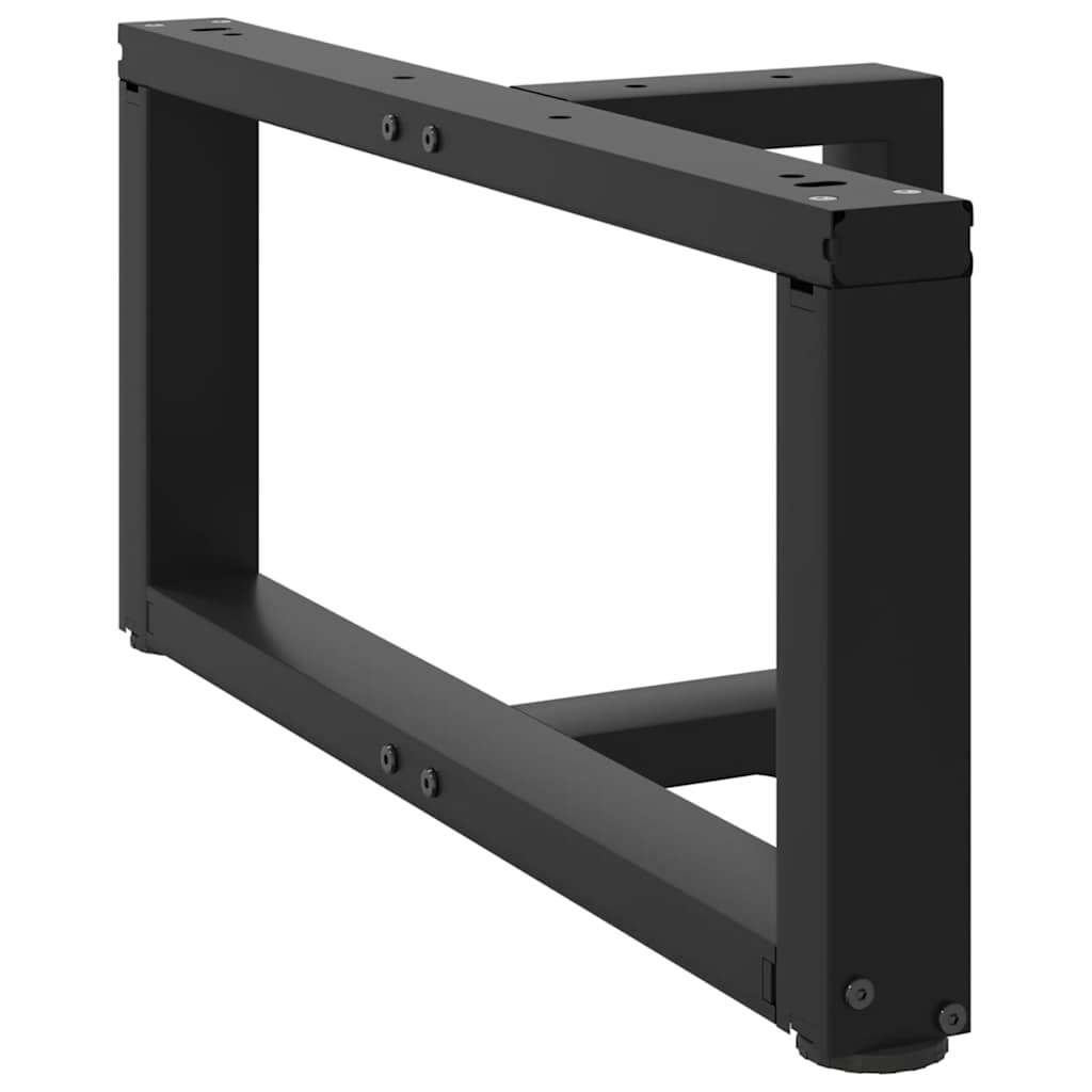 Salontafelpoten 2 st T-vormig 60x25x(30-31) cm staal zwart is nu te koop bij PeponiXL, paradijselijk wonen!