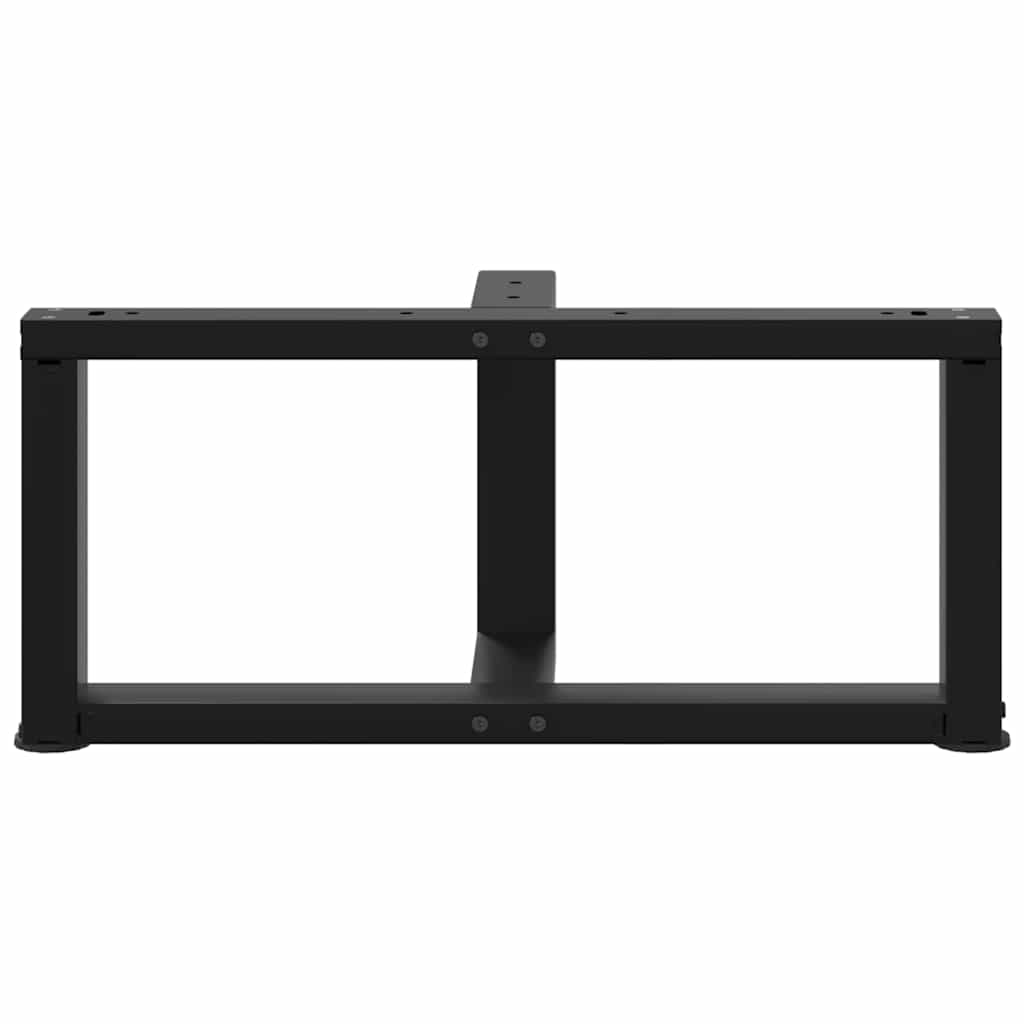 Salontafelpoten 2 st T-vormig 60x25x(30-31) cm staal zwart is nu te koop bij PeponiXL, paradijselijk wonen!