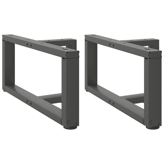 Salontafelpoten 2 st T-vormig 60x25x(30-31) cm staal antraciet is nu te koop bij PeponiXL, paradijselijk wonen!