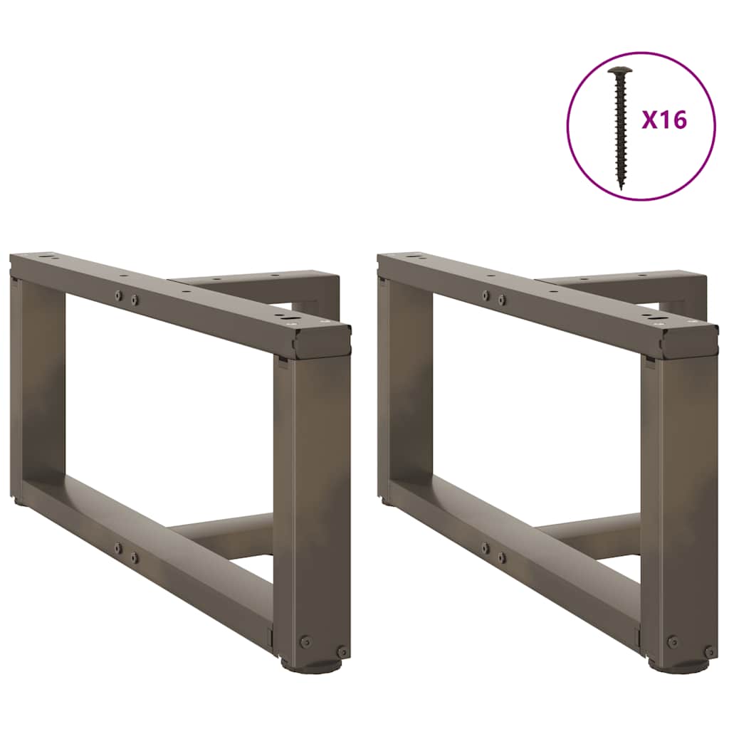 Salontafelpoten 2 st T-vormig 60x25x(30-31) cm staal naturel is nu te koop bij PeponiXL, paradijselijk wonen!