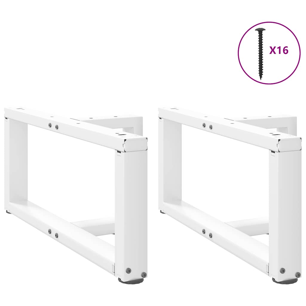 Salontafelpoten 2 st T-vormig 70x25x(30-31) cm staal wit is nu te koop bij PeponiXL, paradijselijk wonen!