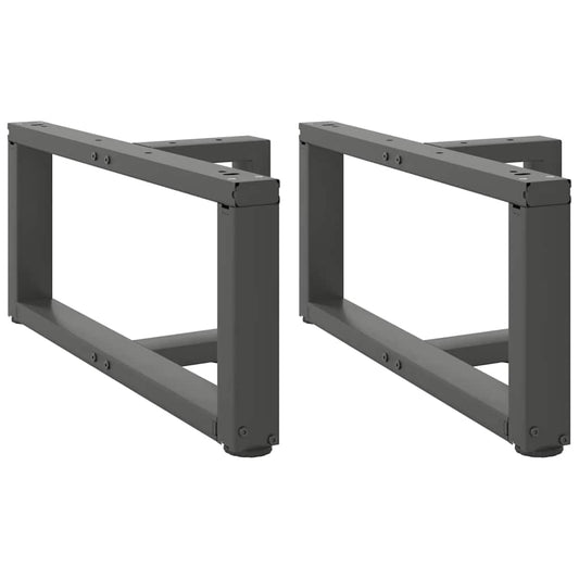 Salontafelpoten 2 st T-vormig 70x25x(30-31) cm staal antraciet is nu te koop bij PeponiXL, paradijselijk wonen!