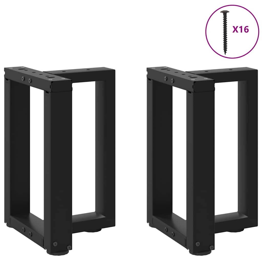 Salontafelpoten 2 st T-vormig 28x25x(42-43) cm staal zwart is nu te koop bij PeponiXL, paradijselijk wonen!