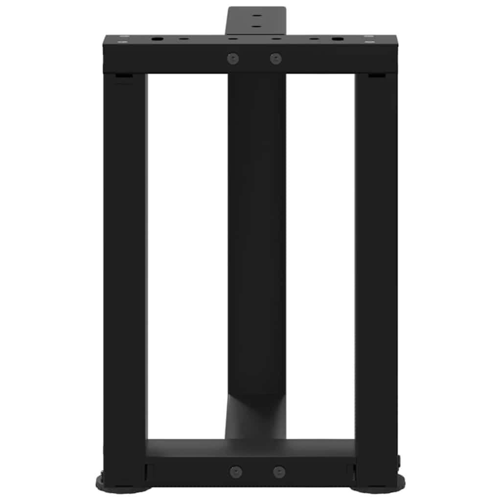 Salontafelpoten 2 st T-vormig 28x25x(42-43) cm staal zwart is nu te koop bij PeponiXL, paradijselijk wonen!