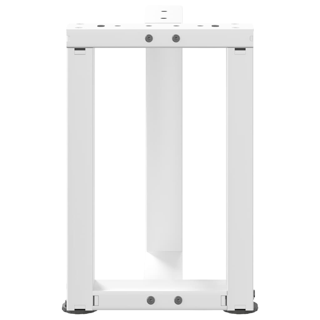 Salontafelpoten 2 st T-vormig 28x25x(42-43) cm staal wit is nu te koop bij PeponiXL, paradijselijk wonen!