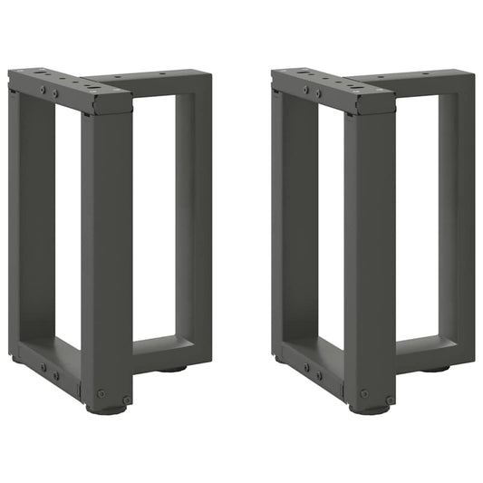 Salontafelpoten 2 st T-vormig 28x25x(42-43) cm staal antraciet is nu te koop bij PeponiXL, paradijselijk wonen!