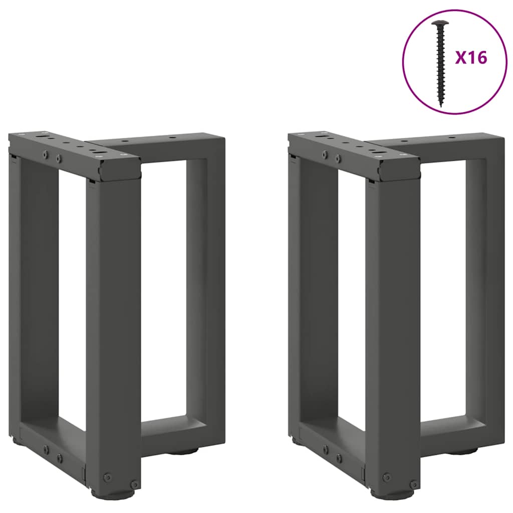 Salontafelpoten 2 st T-vormig 28x25x(42-43) cm staal antraciet is nu te koop bij PeponiXL, paradijselijk wonen!