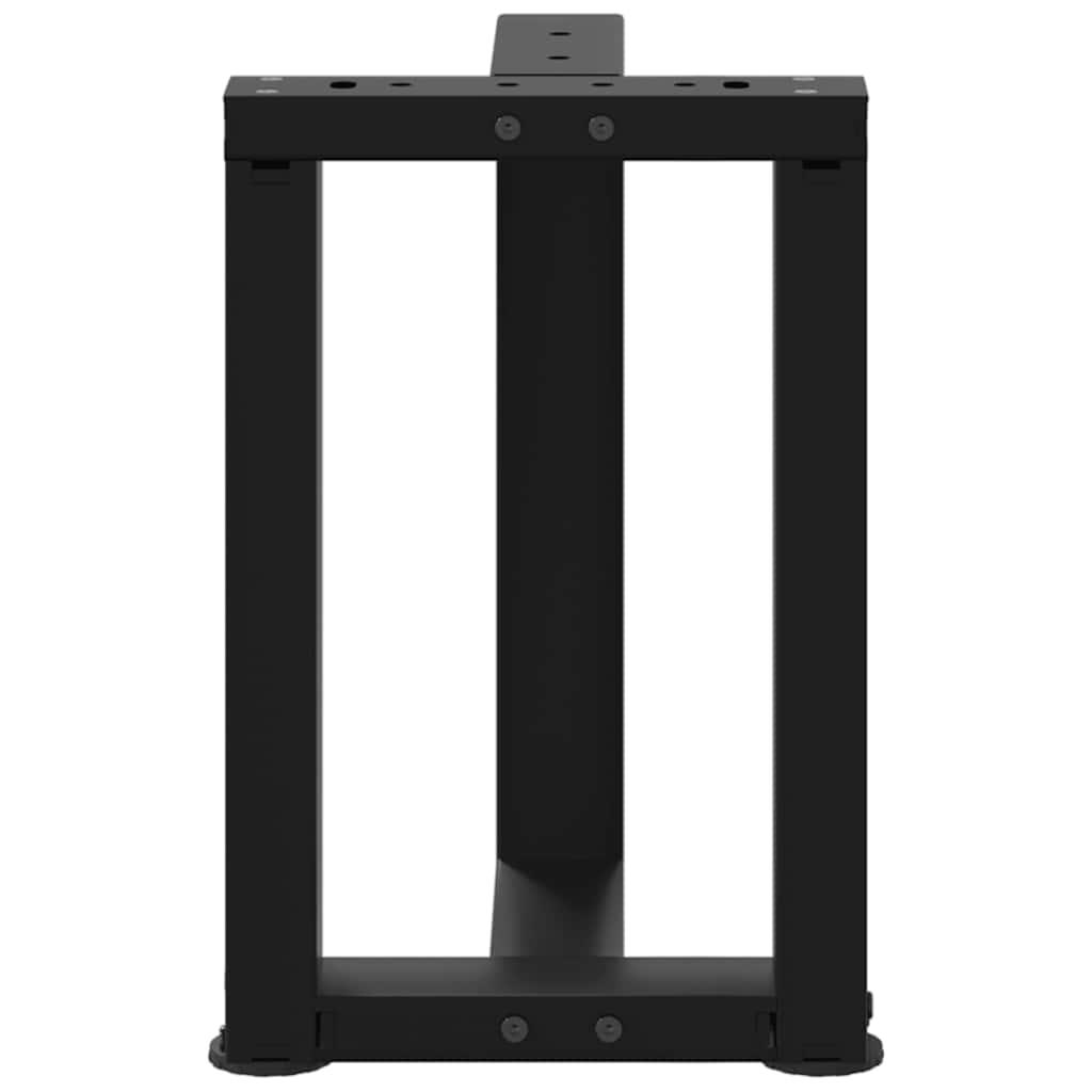 Salontafelpoten 2 st T-vormig 38x25x(42-43) cm staal zwart is nu te koop bij PeponiXL, paradijselijk wonen!