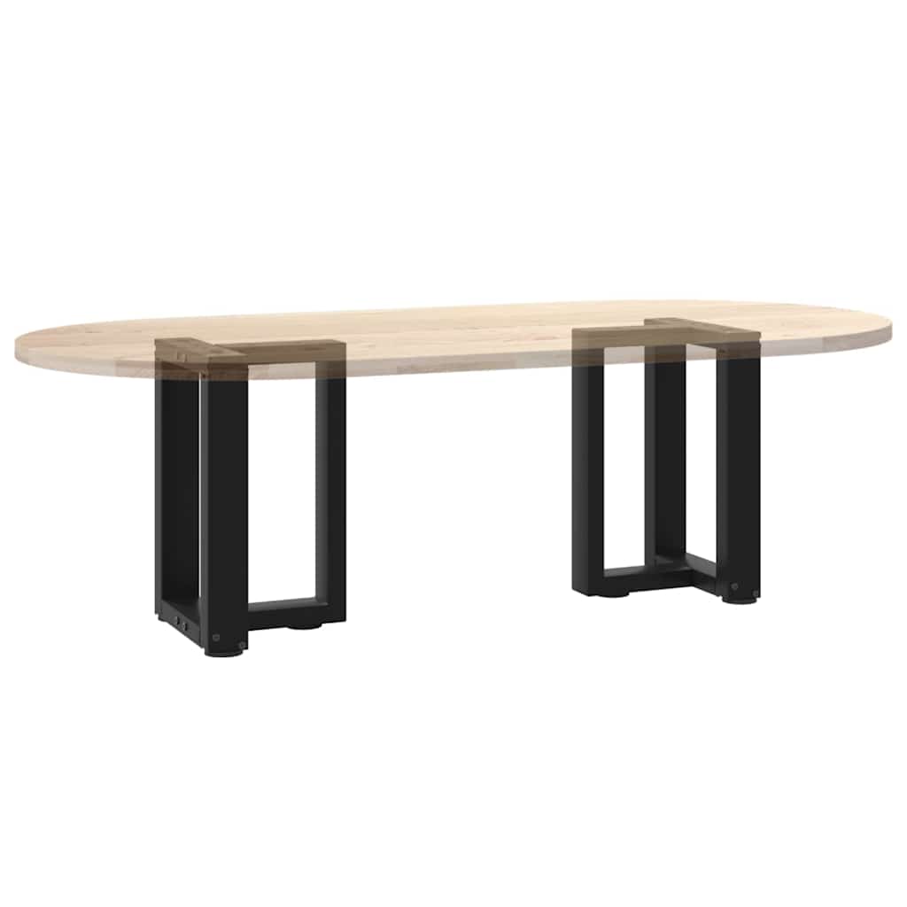 Salontafelpoten 2 st T-vormig 38x25x(42-43) cm staal zwart is nu te koop bij PeponiXL, paradijselijk wonen!