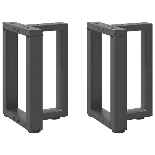 Salontafelpoten 2 st T-vormig 38x25x(42-43) cm staal antraciet is nu te koop bij PeponiXL, paradijselijk wonen!