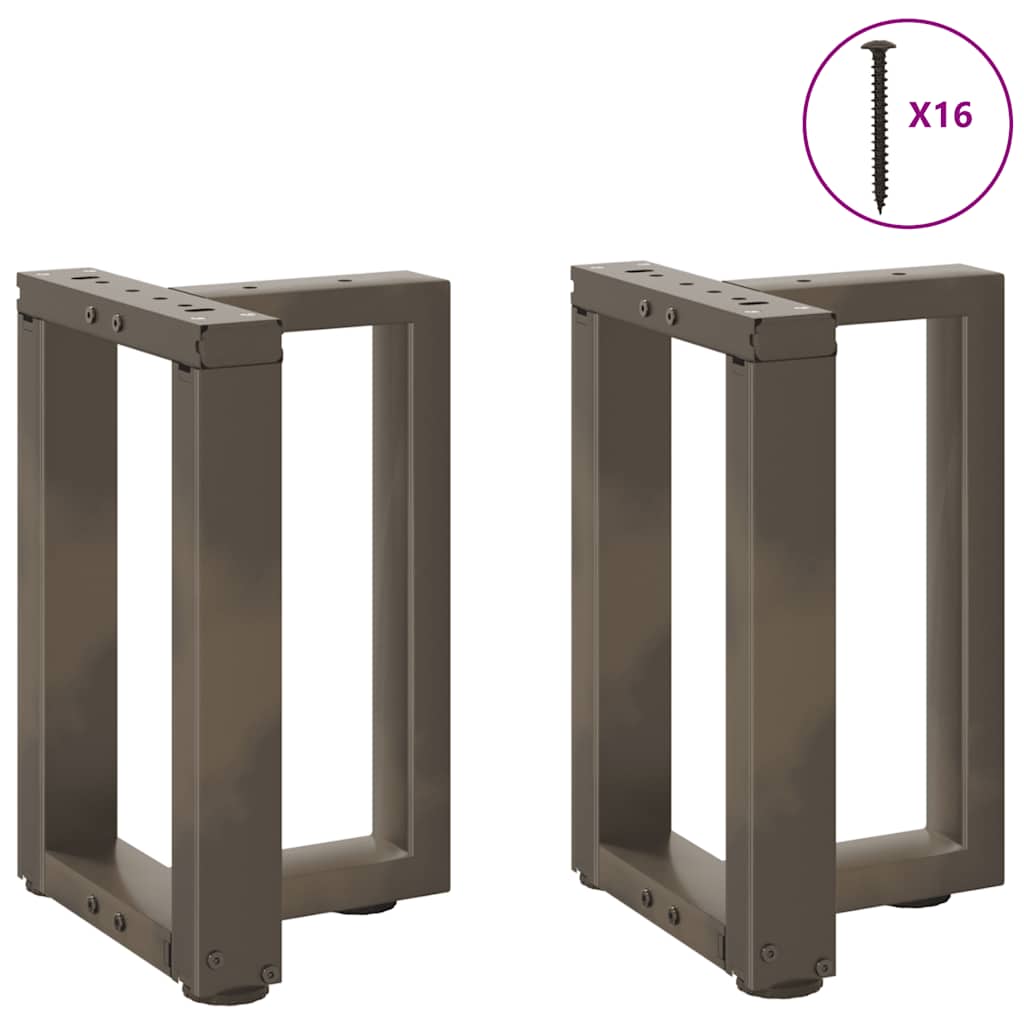 Salontafelpoten 2 st T-vormig 38x25x(42-43) cm staal naturel is nu te koop bij PeponiXL, paradijselijk wonen!