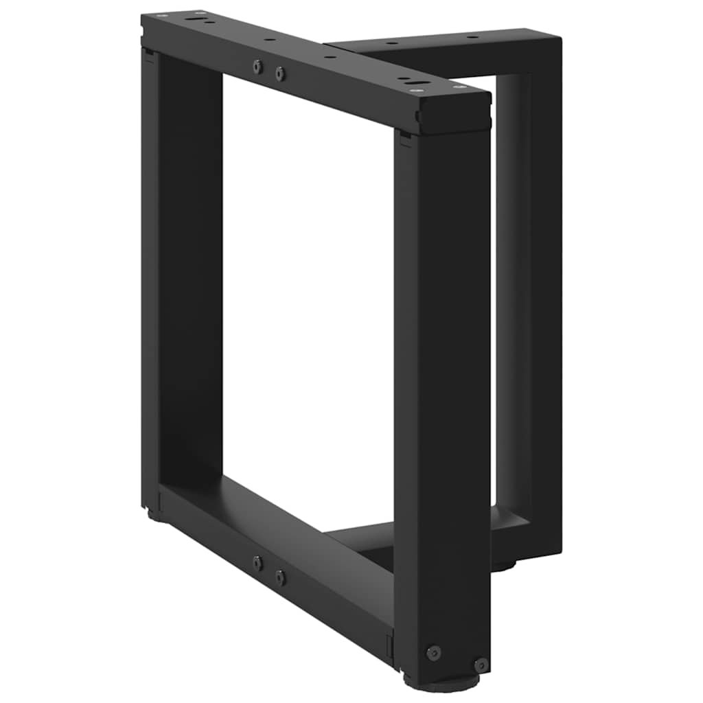 Salontafelpoten 2 st T-vormig 50x25x(42-43) cm staal zwart is nu te koop bij PeponiXL, paradijselijk wonen!