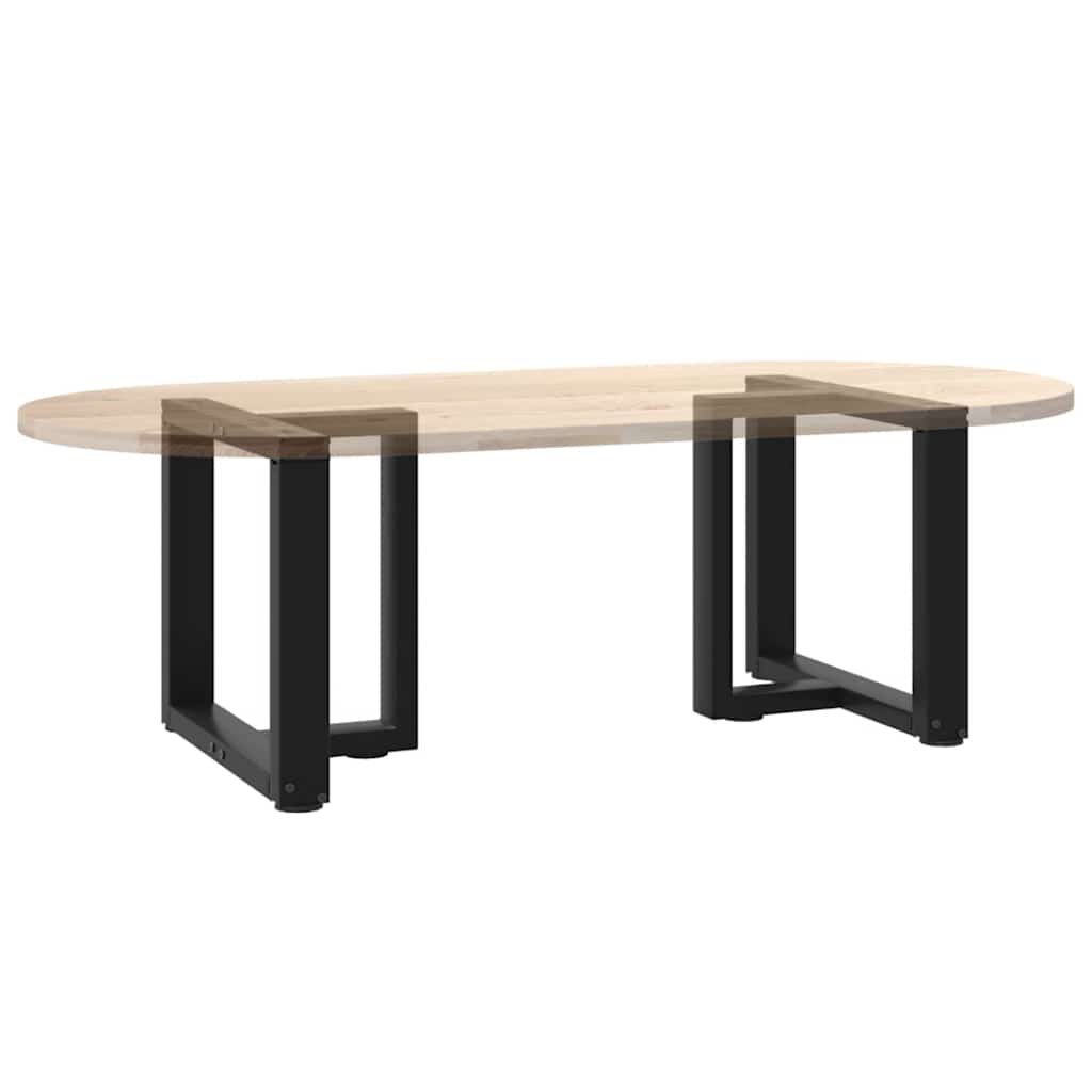 Salontafelpoten 2 st T-vormig 50x25x(42-43) cm staal zwart is nu te koop bij PeponiXL, paradijselijk wonen!