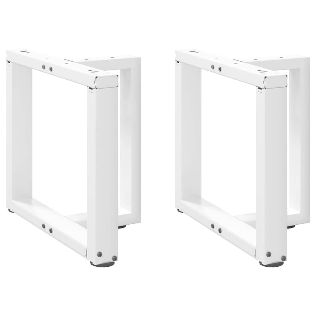 Salontafelpoten 2 st T-vormig 50x25x(42-43) cm staal wit is nu te koop bij PeponiXL, paradijselijk wonen!