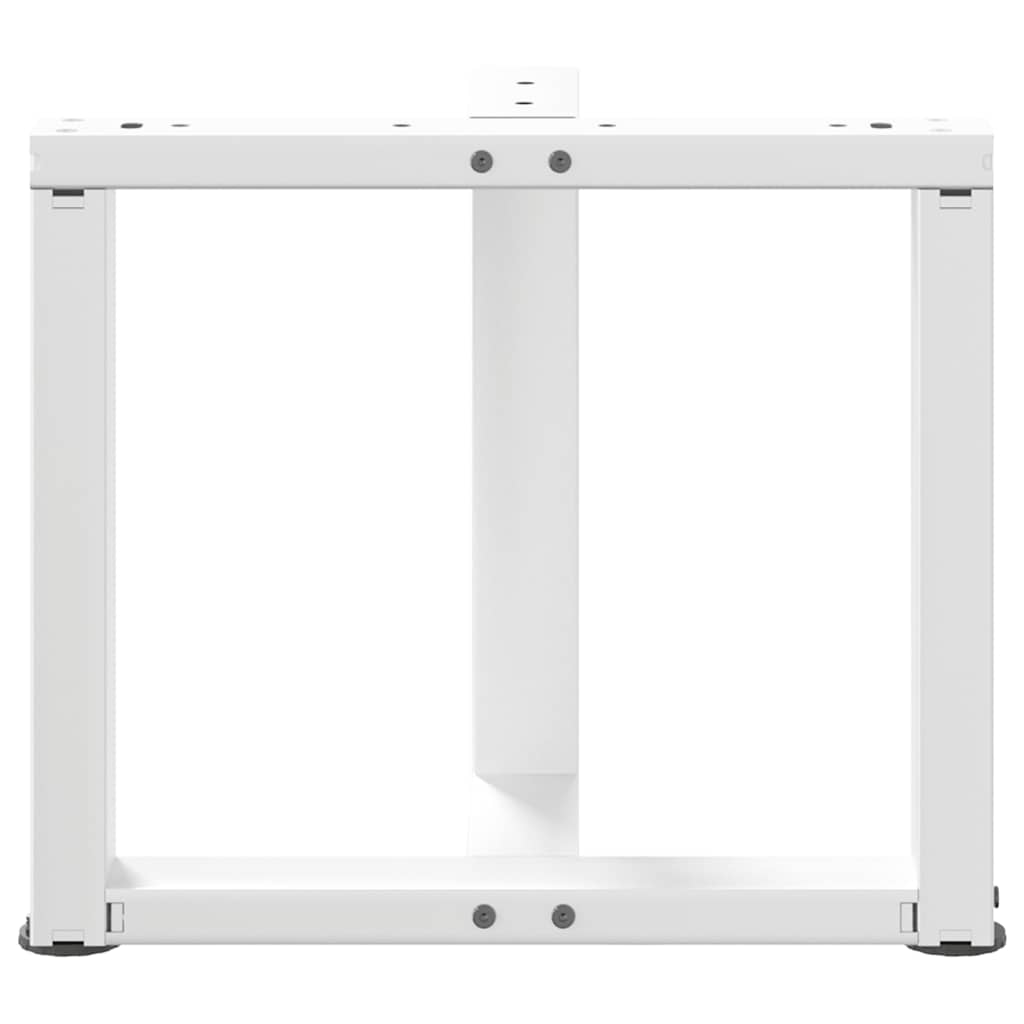 Salontafelpoten 2 st T-vormig 50x25x(42-43) cm staal wit is nu te koop bij PeponiXL, paradijselijk wonen!