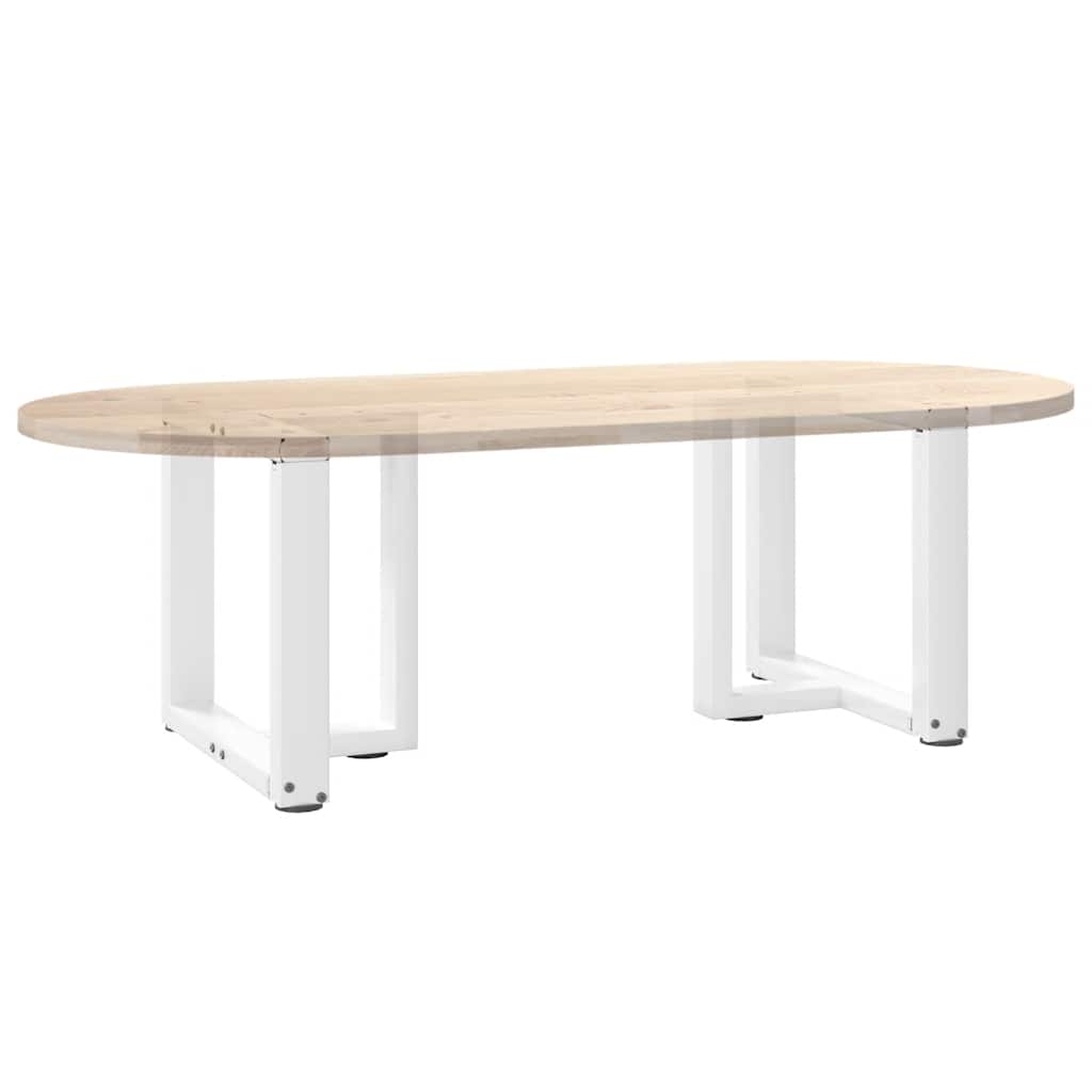 Salontafelpoten 2 st T-vormig 50x25x(42-43) cm staal wit is nu te koop bij PeponiXL, paradijselijk wonen!