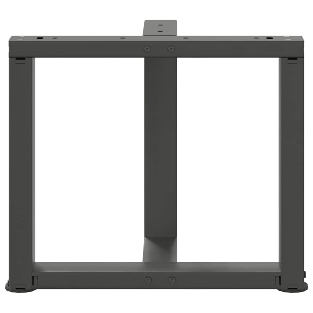 Salontafelpoten 2 st T-vormig 50x25x(42-43) cm staal antraciet is nu te koop bij PeponiXL, paradijselijk wonen!