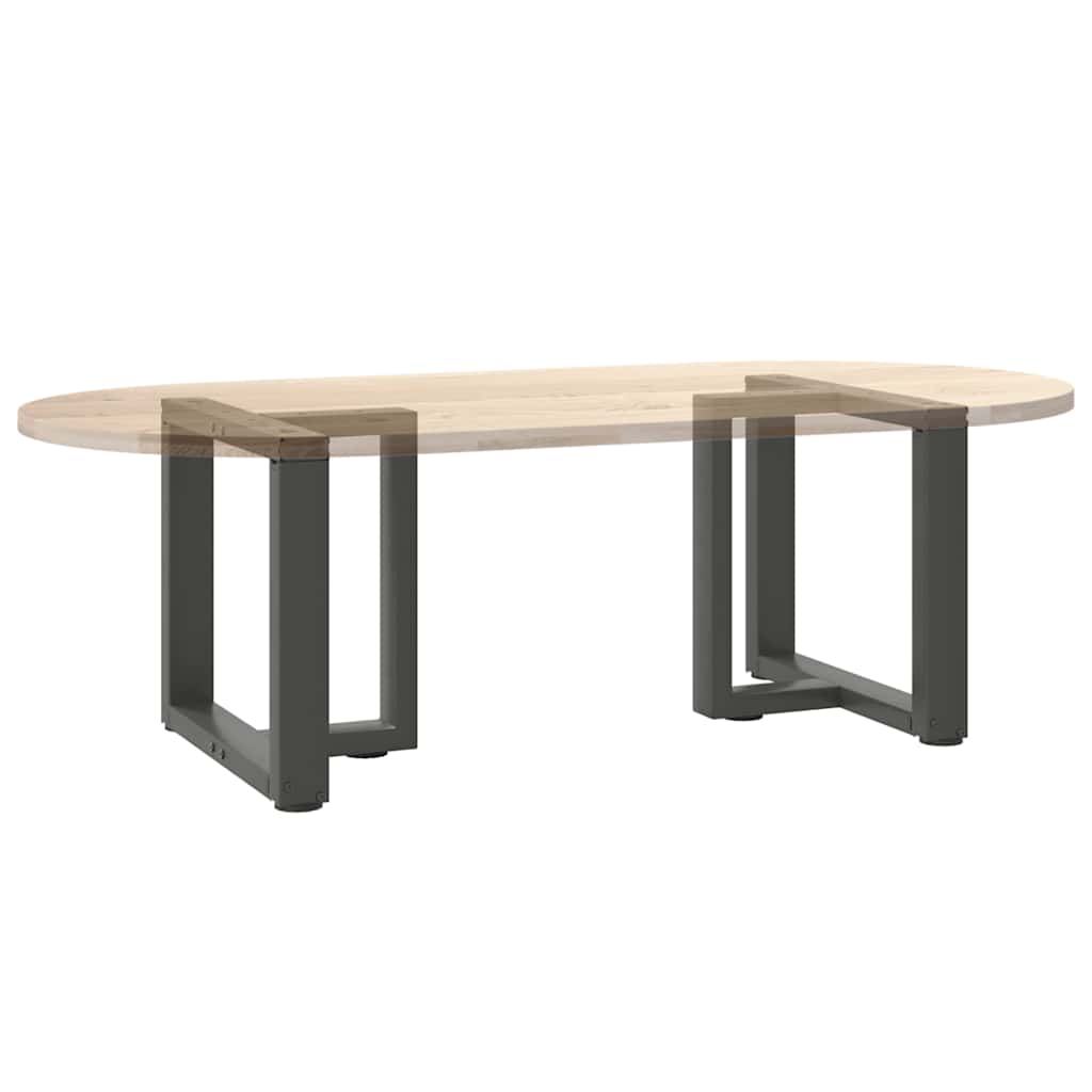 Salontafelpoten 2 st T-vormig 50x25x(42-43) cm staal antraciet is nu te koop bij PeponiXL, paradijselijk wonen!