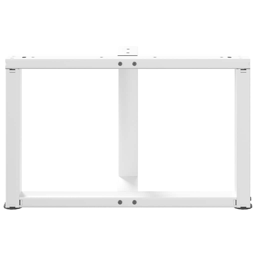Salontafelpoten 2 st T-vormig 60x25x(42-43) cm staal wit is nu te koop bij PeponiXL, paradijselijk wonen!
