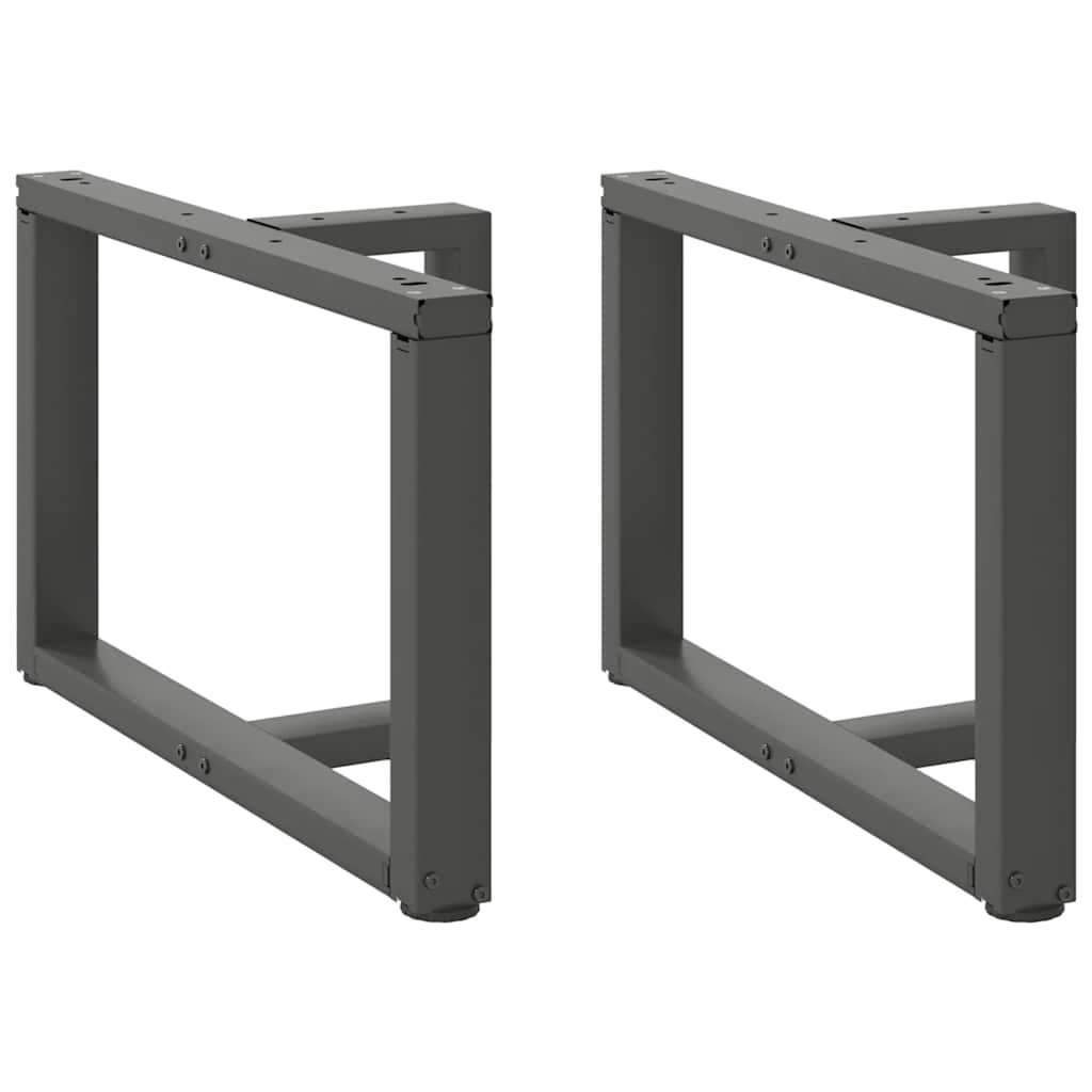 Salontafelpoten 2 st T-vormig 60x25x(42-43) cm staal antraciet is nu te koop bij PeponiXL, paradijselijk wonen!