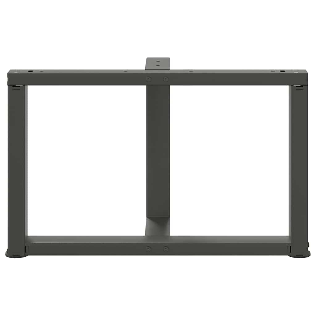 Salontafelpoten 2 st T-vormig 60x25x(42-43) cm staal antraciet is nu te koop bij PeponiXL, paradijselijk wonen!
