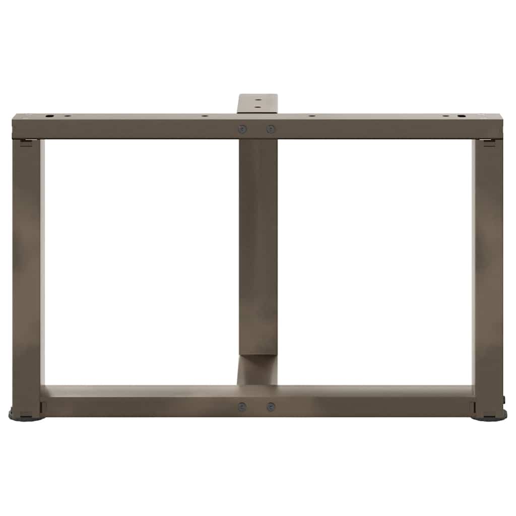 Salontafelpoten 2 st T-vormig 60x25x(42-43) cm staal naturel is nu te koop bij PeponiXL, paradijselijk wonen!