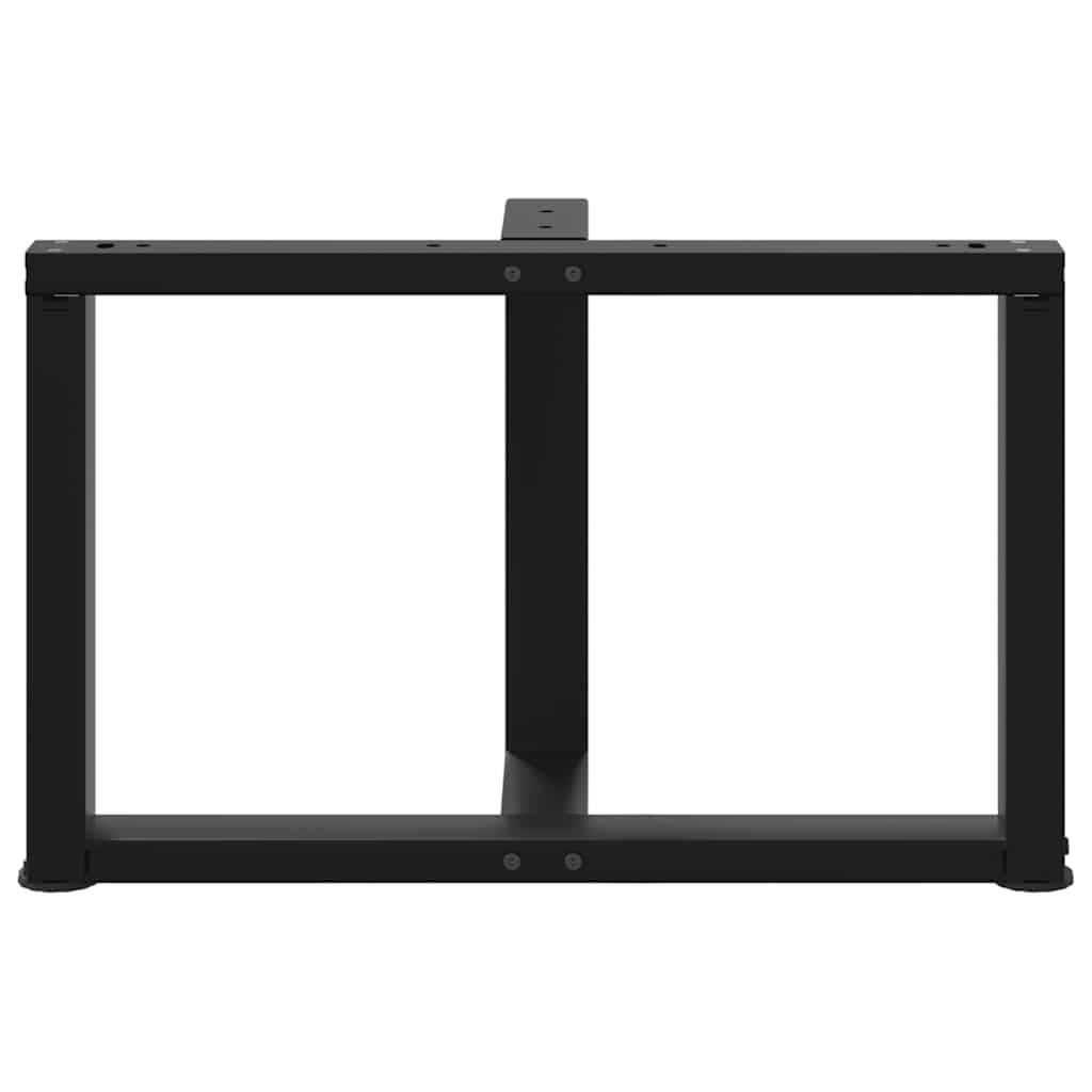 Salontafelpoten 2 st T-vormig 70x25x(42-43) cm staal zwart is nu te koop bij PeponiXL, paradijselijk wonen!