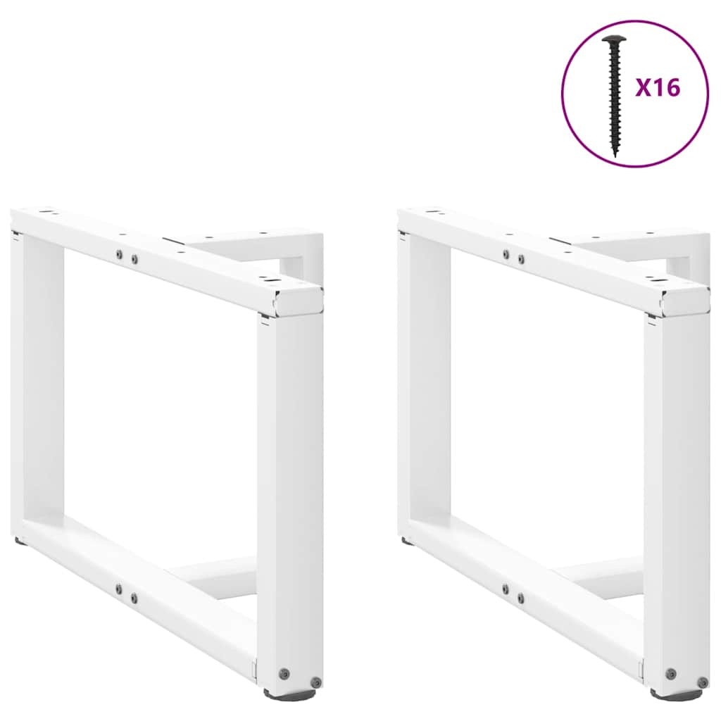 Salontafelpoten 2 st T-vormig 70x25x(42-43) cm staal wit is nu te koop bij PeponiXL, paradijselijk wonen!