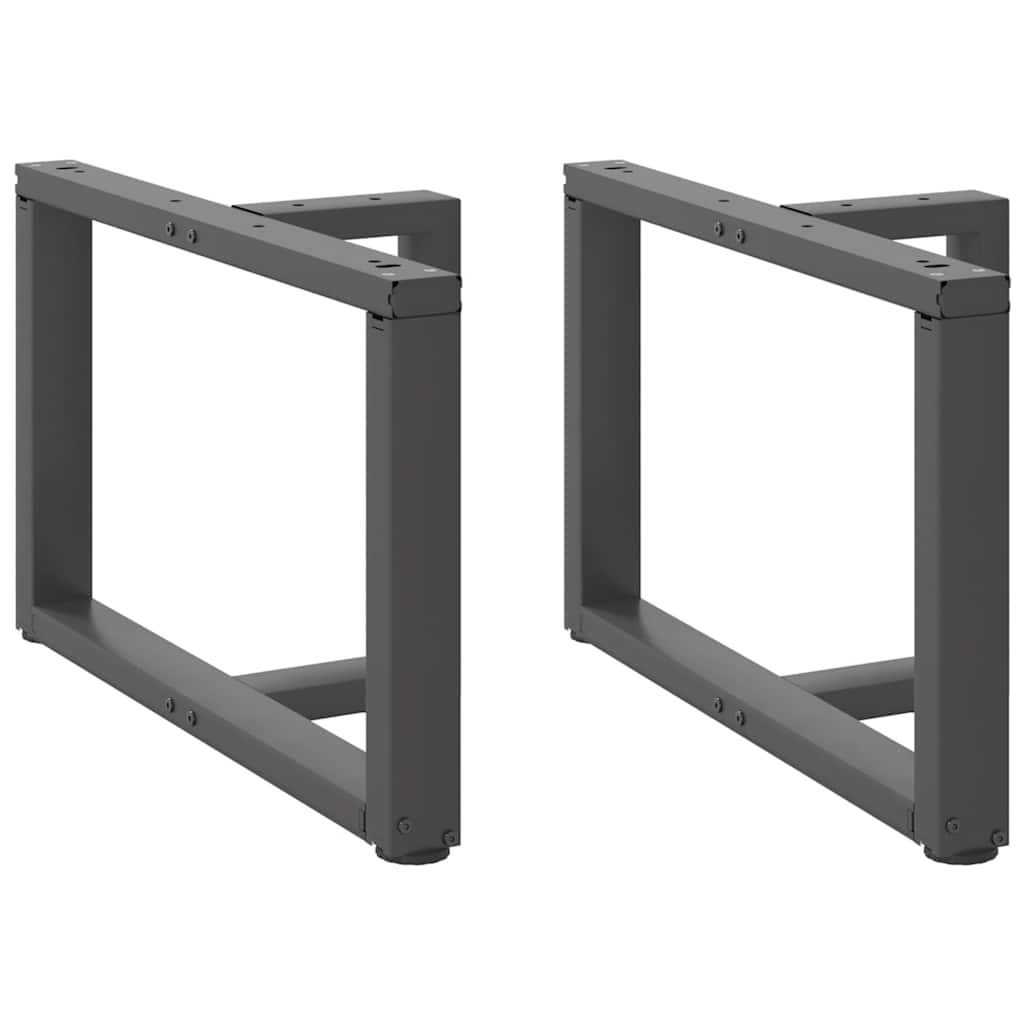 Salontafelpoten 2 st T-vormig 70x25x(42-43) cm staal antraciet is nu te koop bij PeponiXL, paradijselijk wonen!