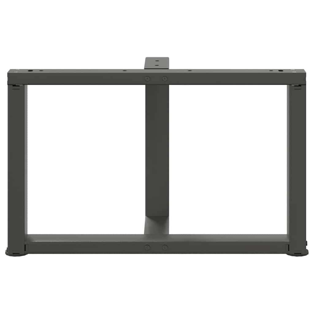 Salontafelpoten 2 st T-vormig 70x25x(42-43) cm staal antraciet is nu te koop bij PeponiXL, paradijselijk wonen!