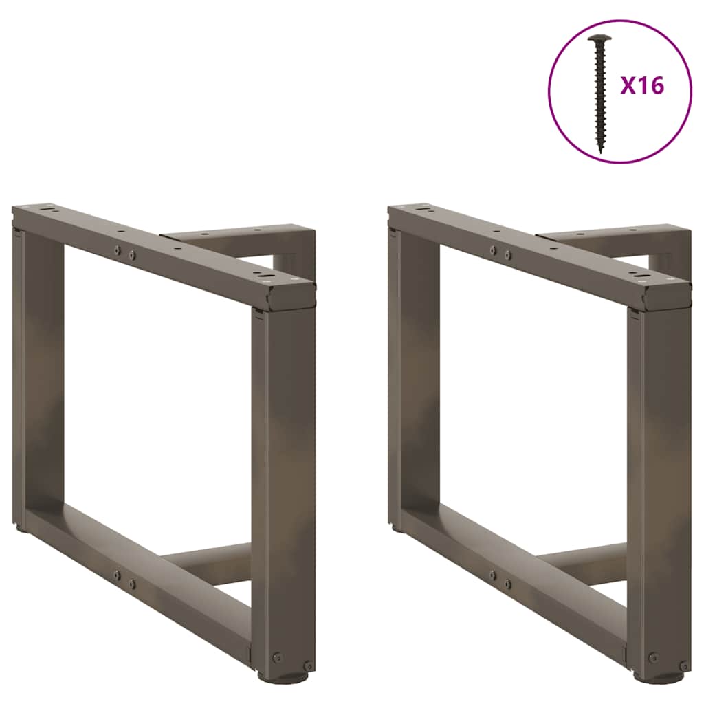 Salontafelpoten 2 st T-vormig 70x25x(42-43) cm staal naturel is nu te koop bij PeponiXL, paradijselijk wonen!