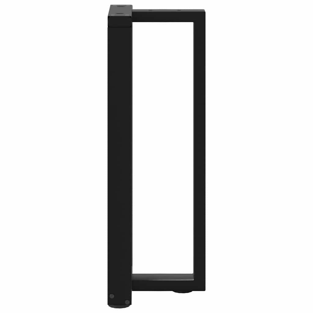 Console tafelpoten 2 st T-vormig 25x28x(72-73) cm staal zwart is nu te koop bij PeponiXL, paradijselijk wonen!