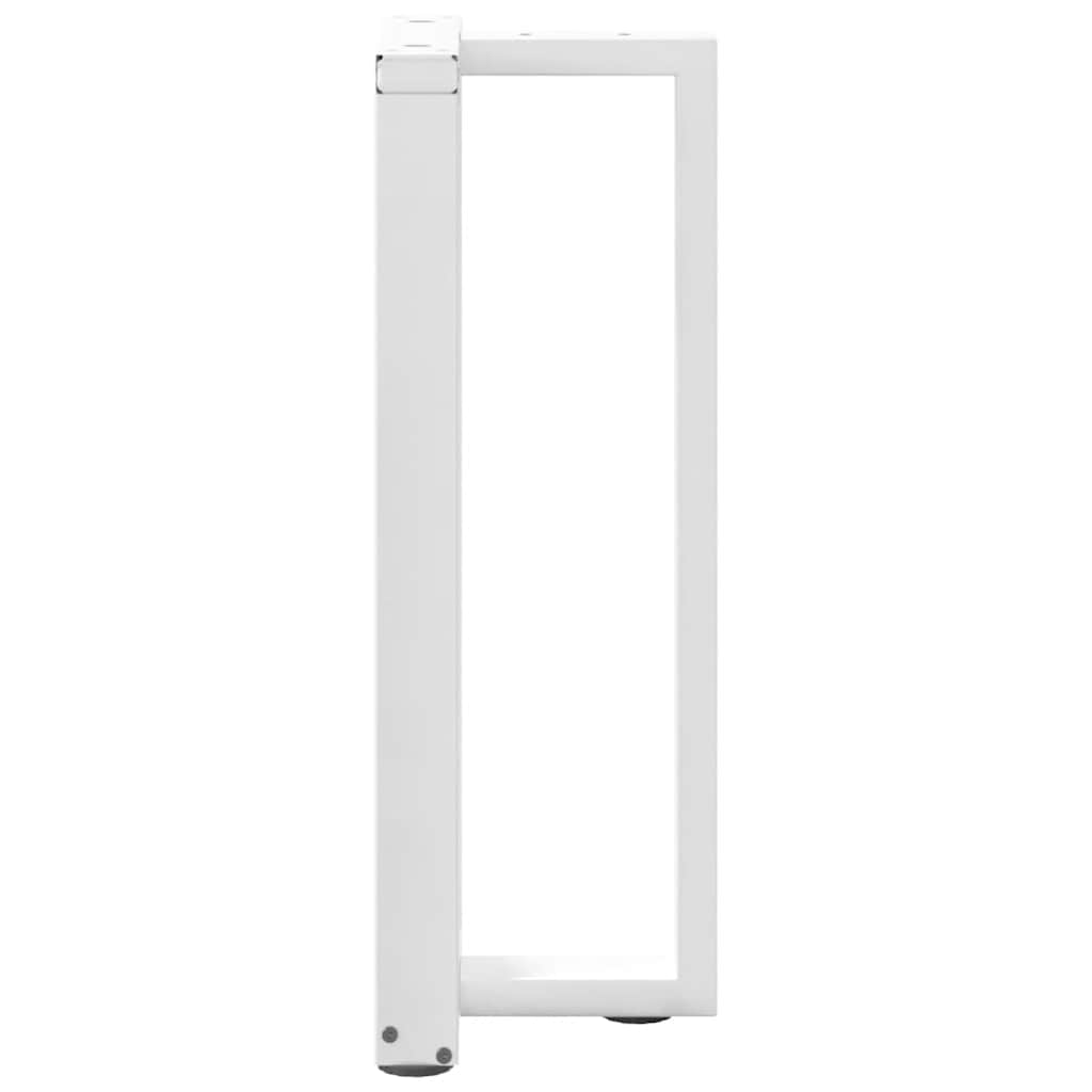Console tafelpoten 2 st T-vormig 25x28x(72-73) cm staal wit is nu te koop bij PeponiXL, paradijselijk wonen!