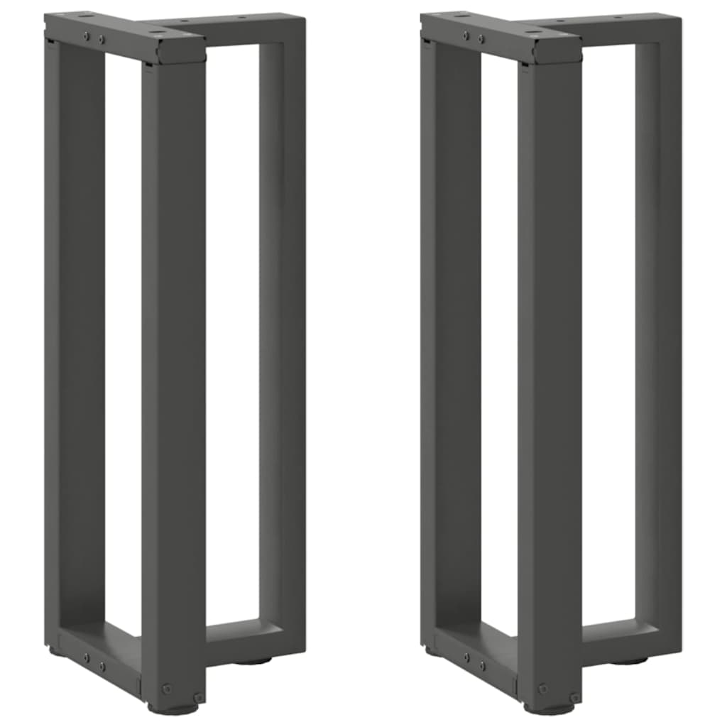 Console tafelpoten 2st T-vormig 25x28x(72-73)cm staal antraciet is nu te koop bij PeponiXL, paradijselijk wonen!