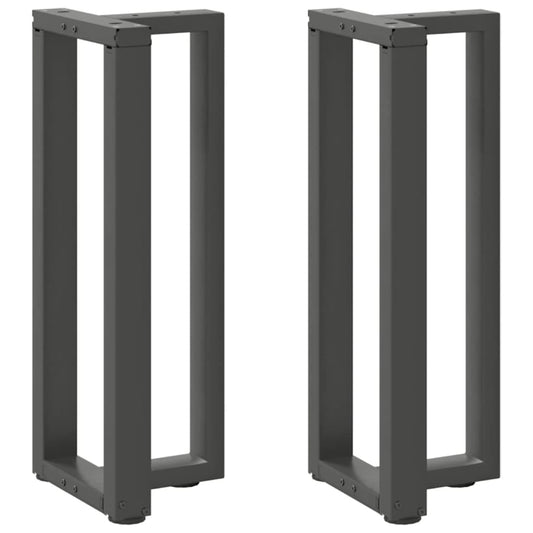 Console tafelpoten 2st T-vormig 25x28x(72-73)cm staal antraciet is nu te koop bij PeponiXL, paradijselijk wonen!