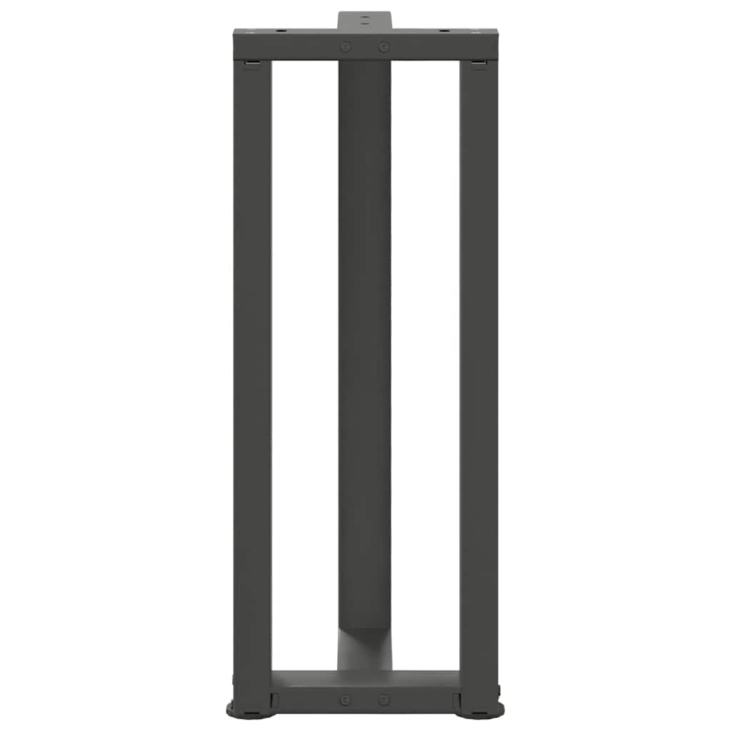 Console tafelpoten 2st T-vormig 25x28x(72-73)cm staal antraciet is nu te koop bij PeponiXL, paradijselijk wonen!